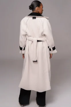 Black Suede And Sherpa Reversible Coat*JLUXLABEL New