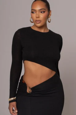 Black Summer Romance Cutout Dress*JLUXLABEL New