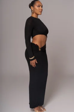 Black Summer Romance Cutout Dress*JLUXLABEL New