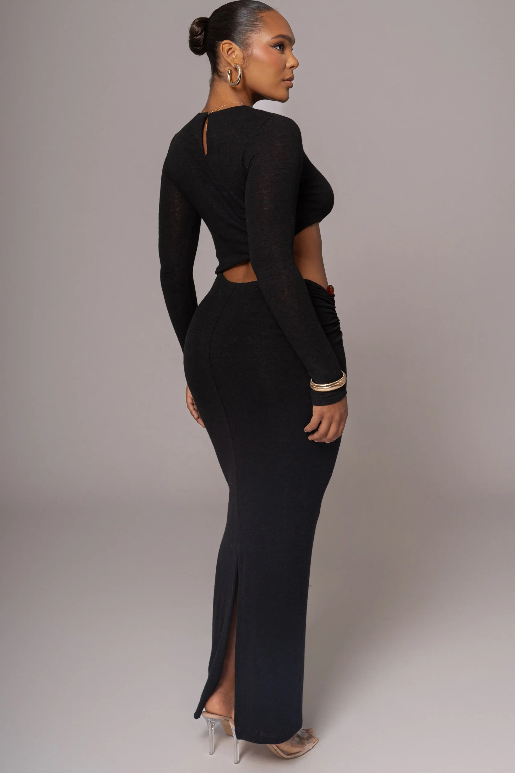 Black Summer Romance Cutout Dress*JLUXLABEL New