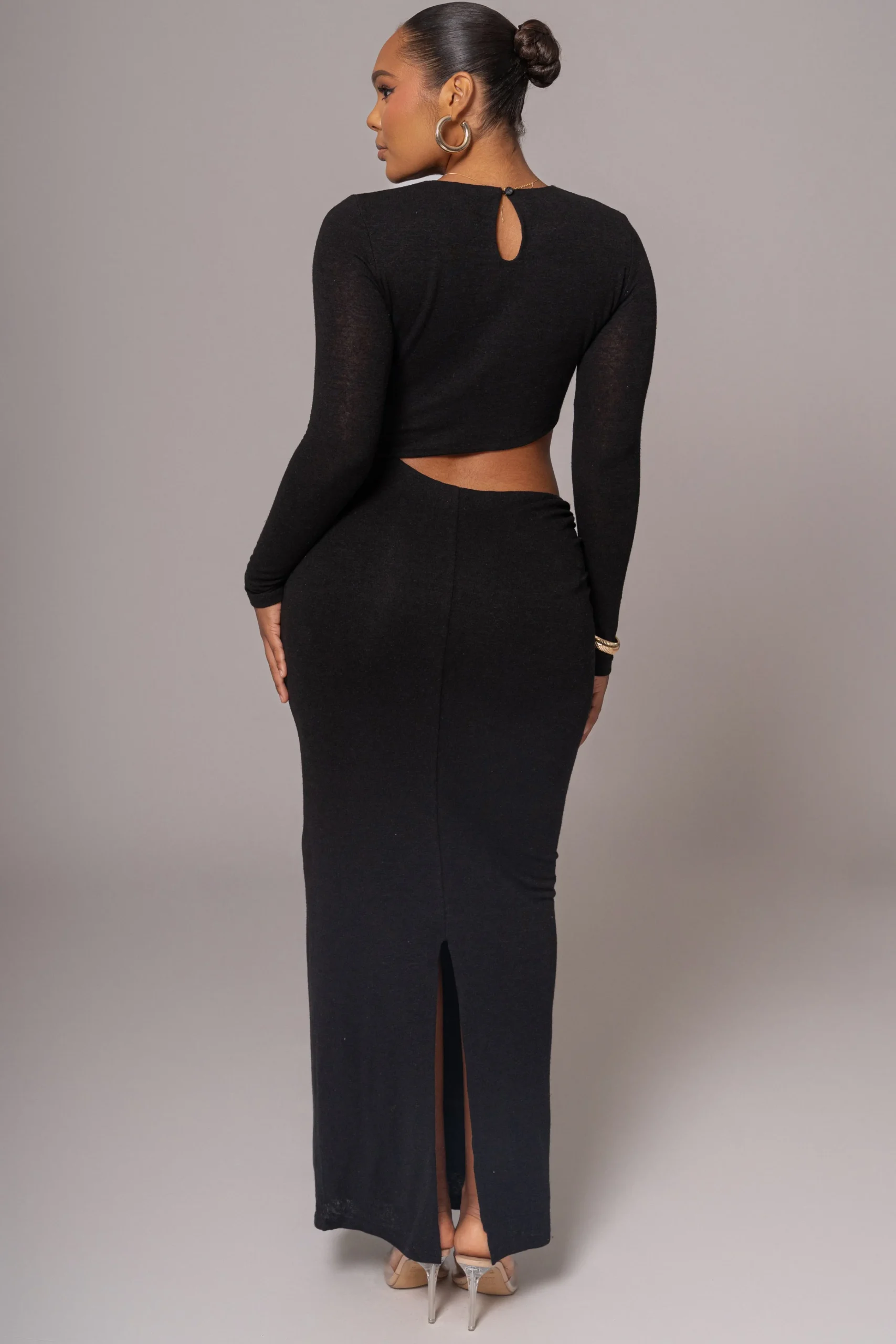 Black Summer Romance Cutout Dress*JLUXLABEL New