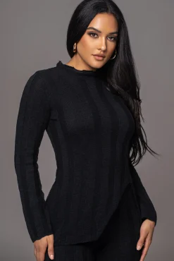 Black Take A Chance Ribbed Pant Set*JLUXLABEL Outlet