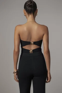 Black Tropic Oasis Top*JLUXLABEL Sale