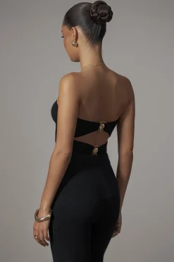 Black Tropic Oasis Top*JLUXLABEL Sale