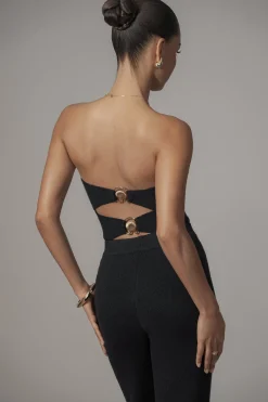 Black Tropic Oasis Top*JLUXLABEL Sale