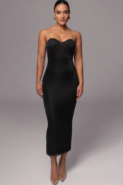 Black Twilight Elegance Maxi Dress*JLUXLABEL Clearance