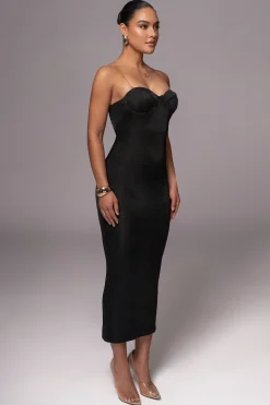 Black Twilight Elegance Maxi Dress*JLUXLABEL Clearance