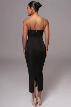 Black Twilight Elegance Maxi Dress*JLUXLABEL Clearance