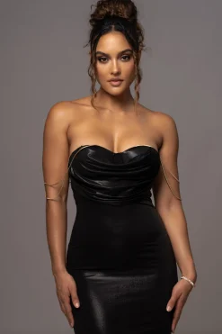 Black Visions Of You Midi Dress*JLUXLABEL Fashion