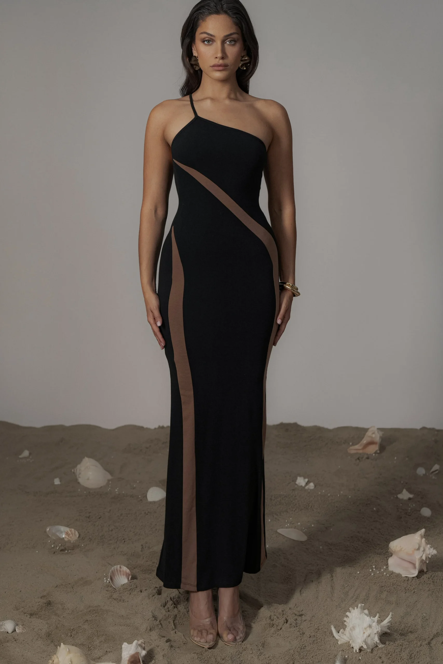 Black Wanderlust One Shoulder Dress*JLUXLABEL Sale