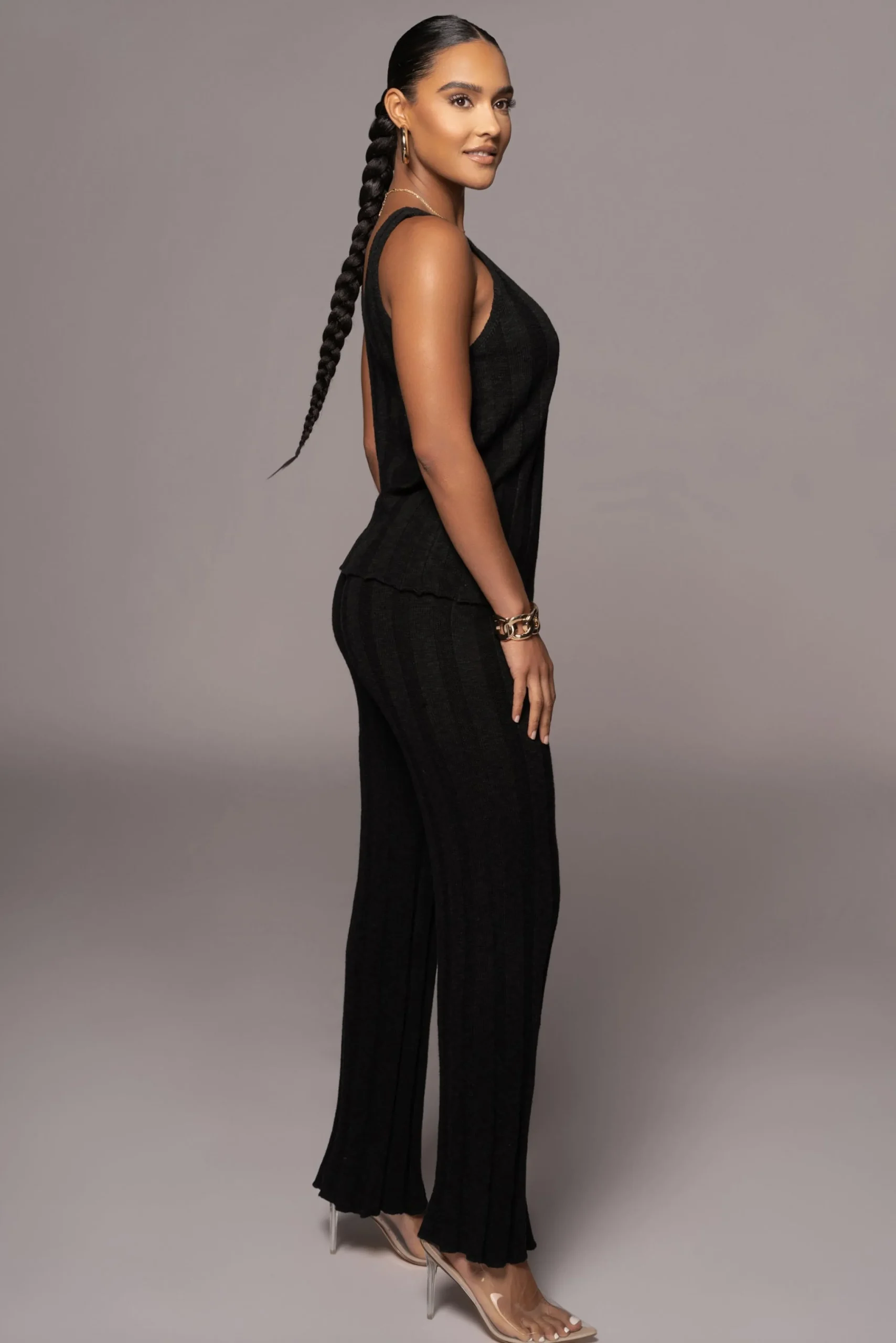 Black West Bound Sweater Set*JLUXLABEL Online