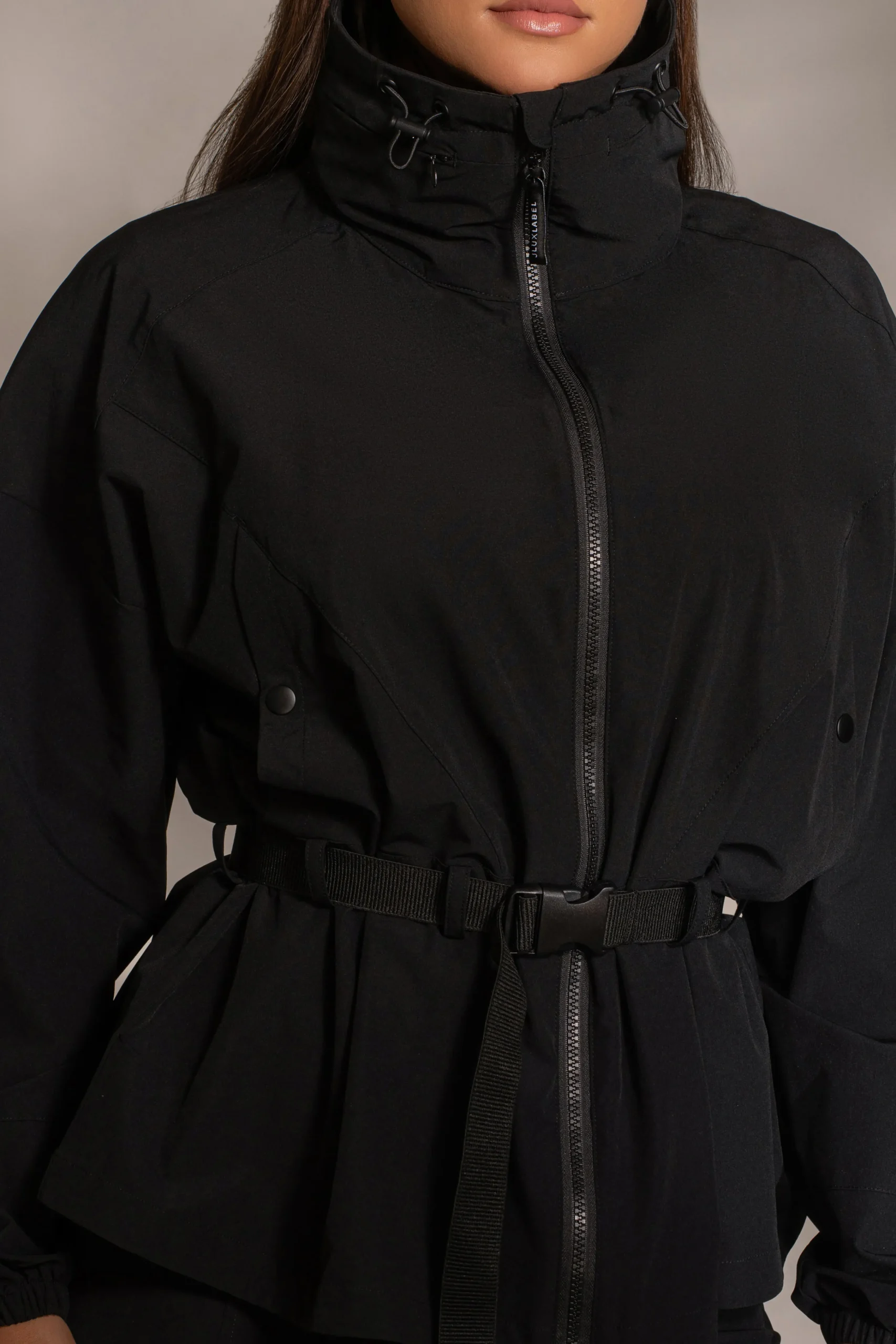 Black Willow Belted Jacket*JLUXLABEL Best