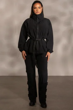 Black Willow Belted Jacket*JLUXLABEL Best