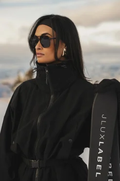 Black Willow Belted Jacket*JLUXLABEL Best