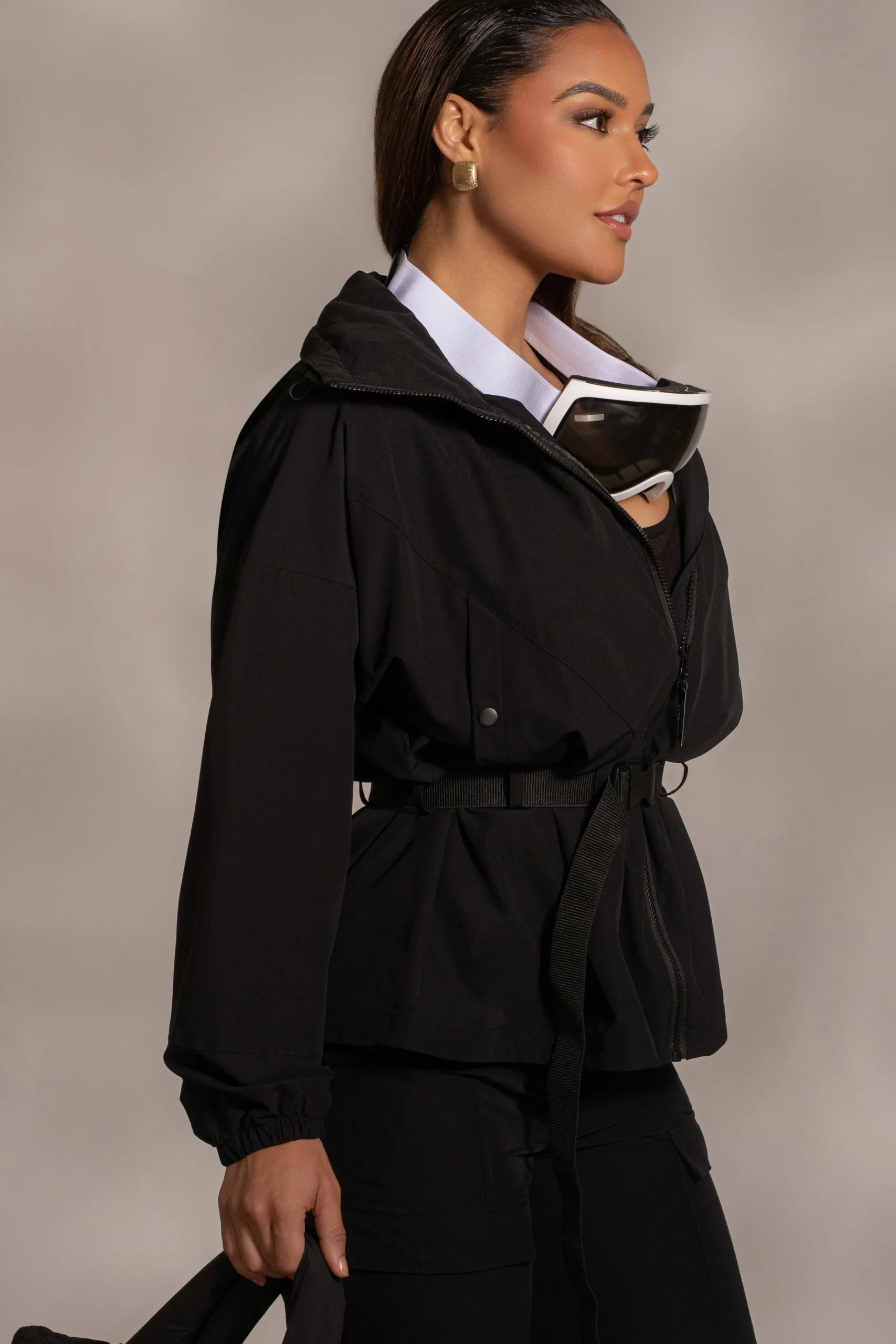 Black Willow Belted Jacket*JLUXLABEL Best