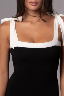 Black/Beige Clarice Reversible Maxi Dress*JLUXLABEL Fashion