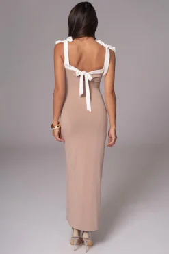 Black/Beige Clarice Reversible Maxi Dress*JLUXLABEL Fashion