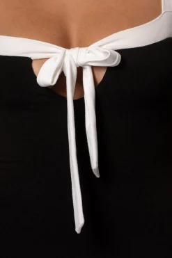 Black/Beige Clarice Reversible Maxi Dress*JLUXLABEL Fashion