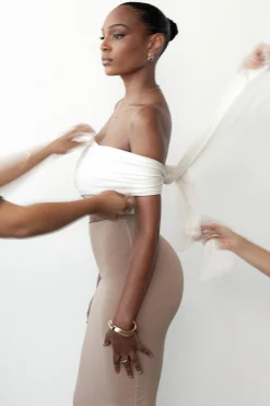 Black/Beige Dominic Reversible Maxi Dress*JLUXLABEL Online