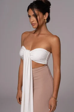 Black/Beige Dominic Reversible Maxi Dress*JLUXLABEL Online