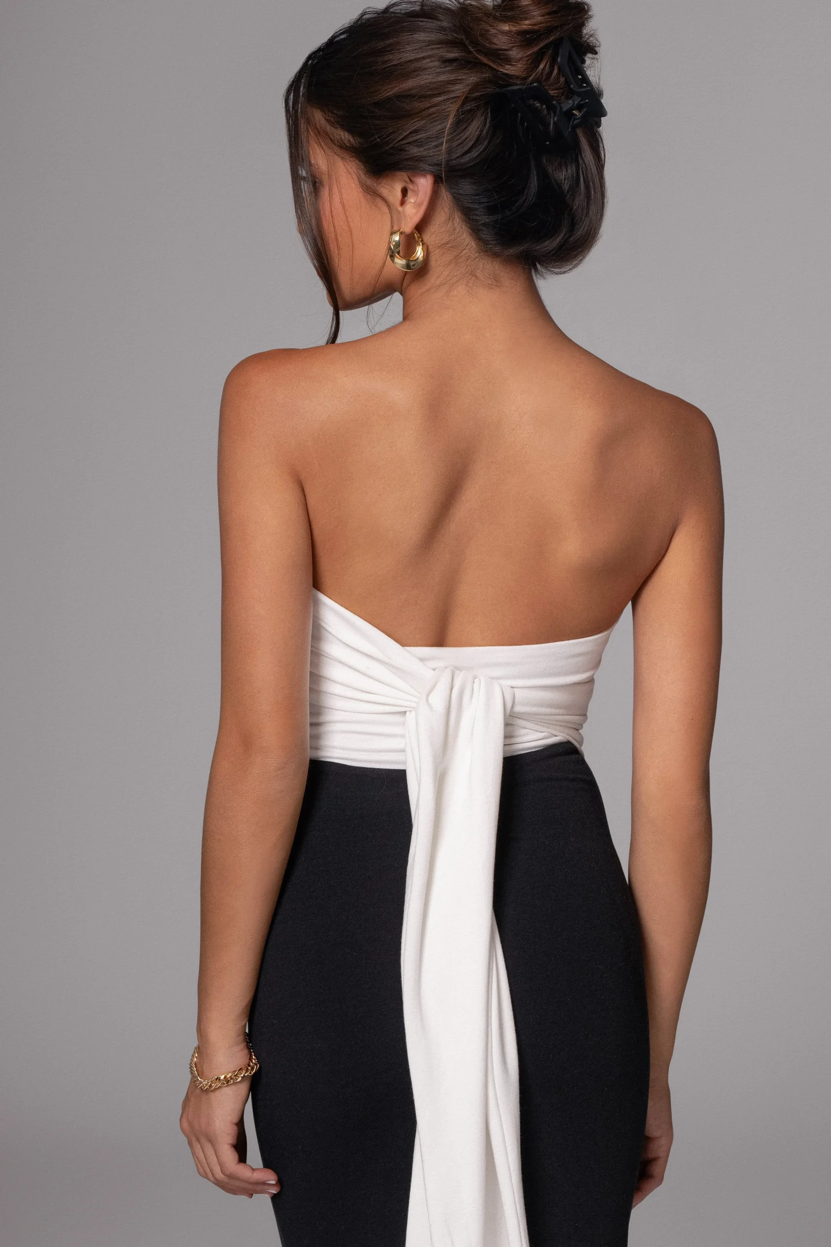 Black/Beige Dominic Reversible Maxi Dress*JLUXLABEL Online