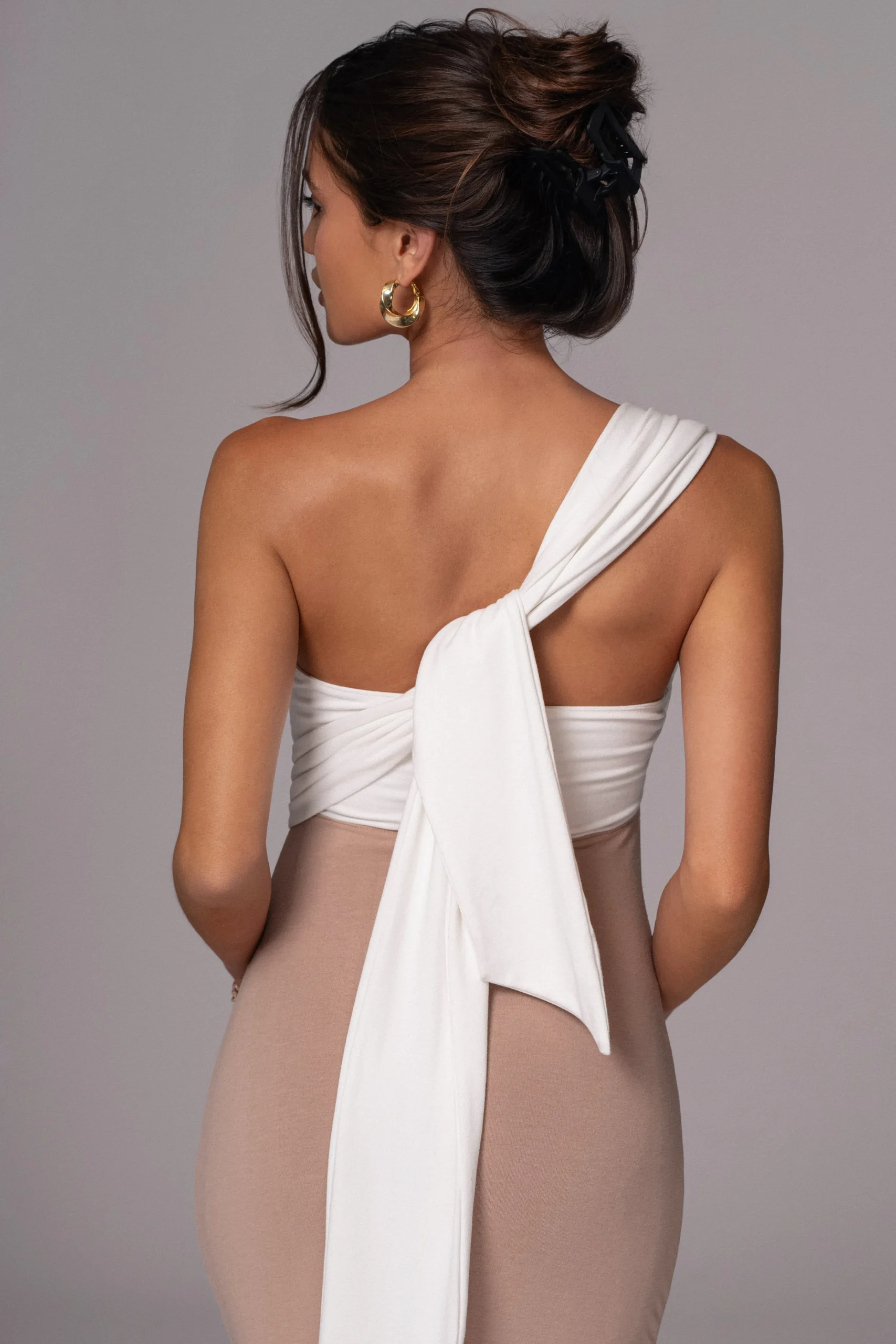 Black/Beige Dominic Reversible Maxi Dress*JLUXLABEL Online