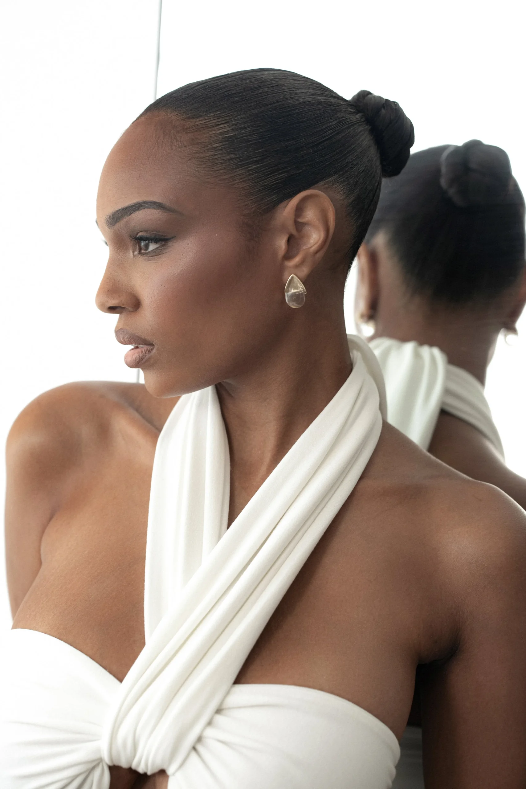 Black/Beige Dominic Reversible Maxi Dress*JLUXLABEL Online