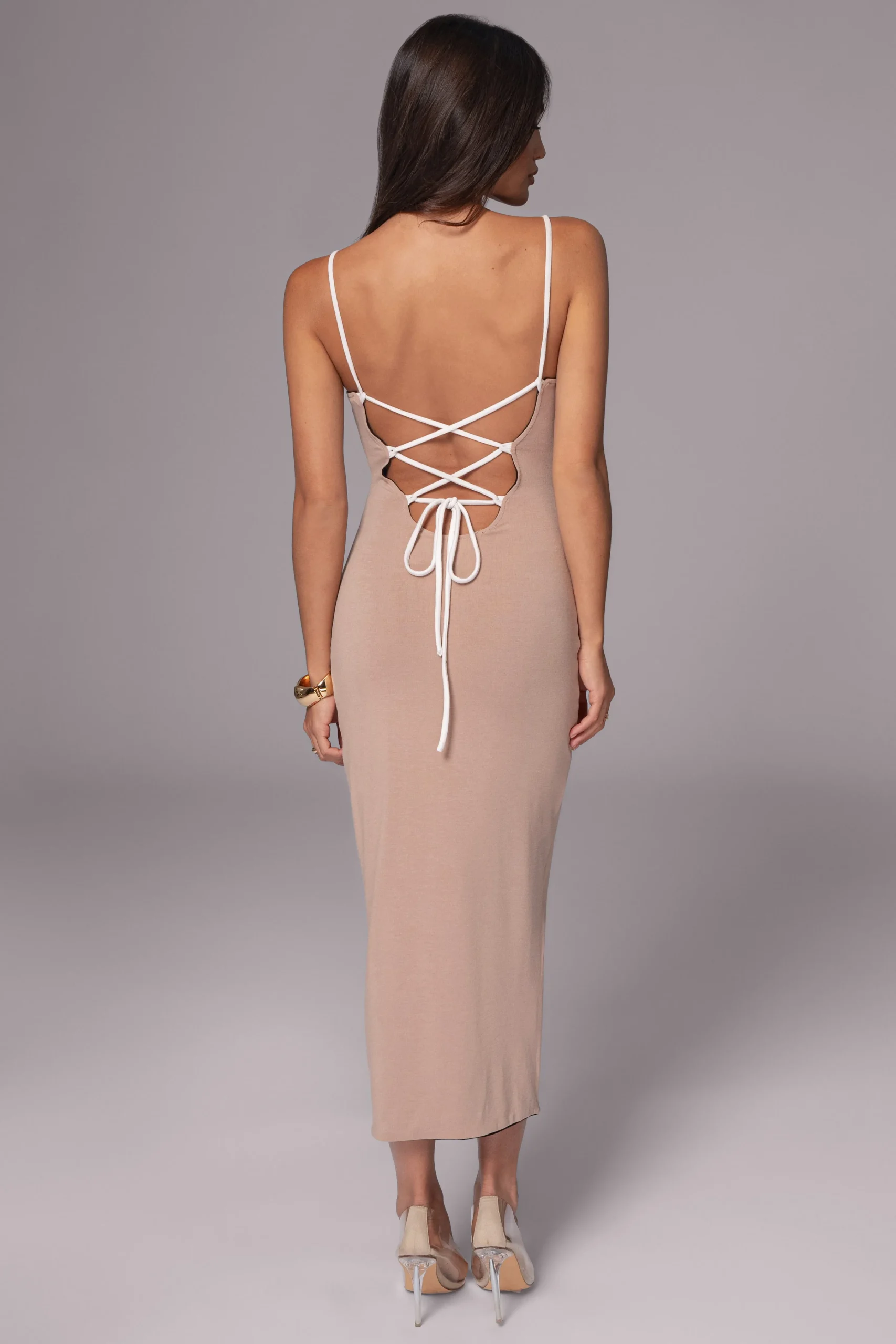 Black/Beige Katia Reversible Dress*JLUXLABEL Outlet