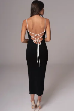 Black/Beige Katia Reversible Dress*JLUXLABEL Outlet