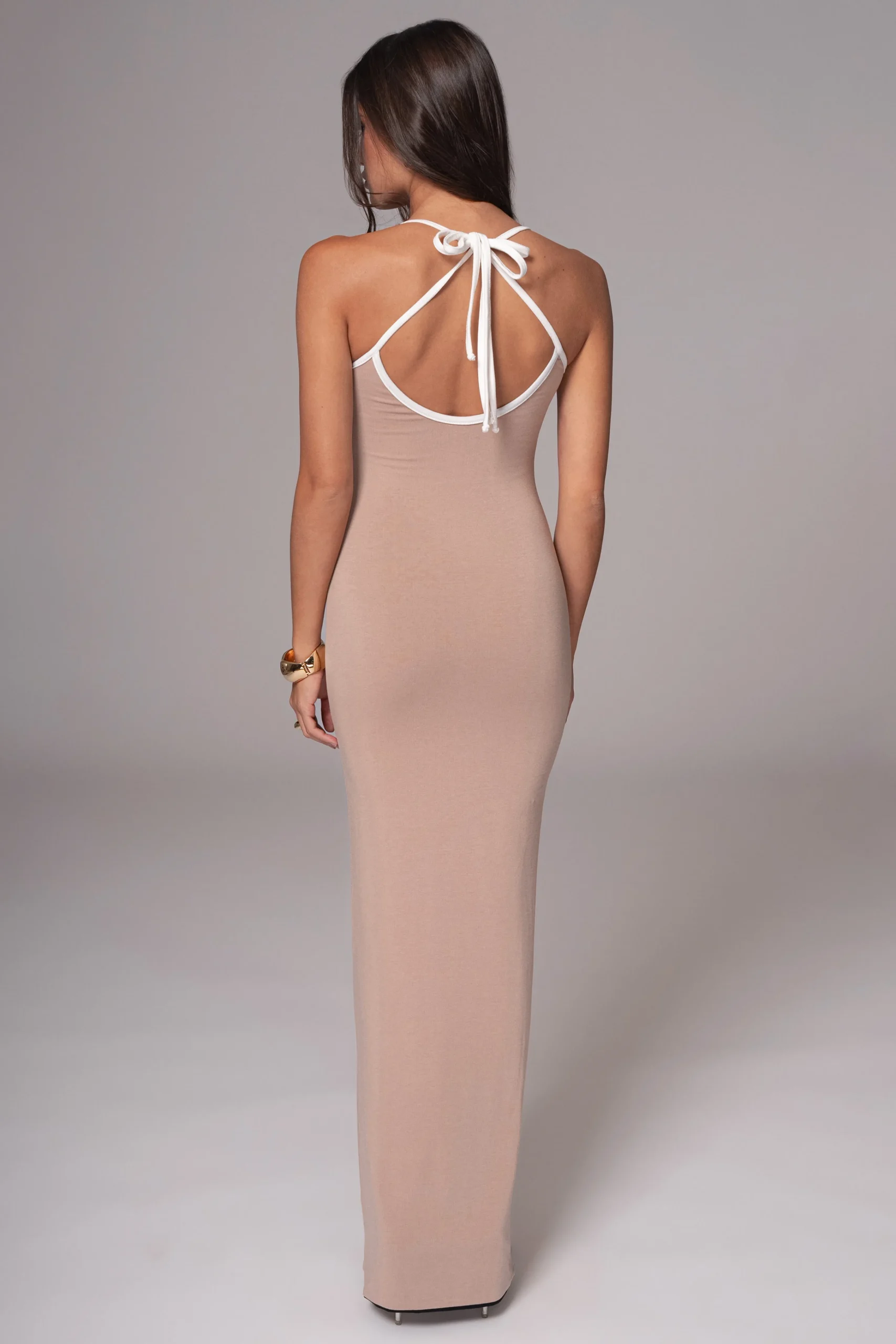 Black/Beige Shawna Reversible Maxi Dress*JLUXLABEL Outlet