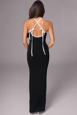 Black/Beige Shawna Reversible Maxi Dress*JLUXLABEL Outlet