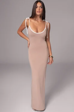 Black/Beige Shawna Reversible Maxi Dress*JLUXLABEL Outlet