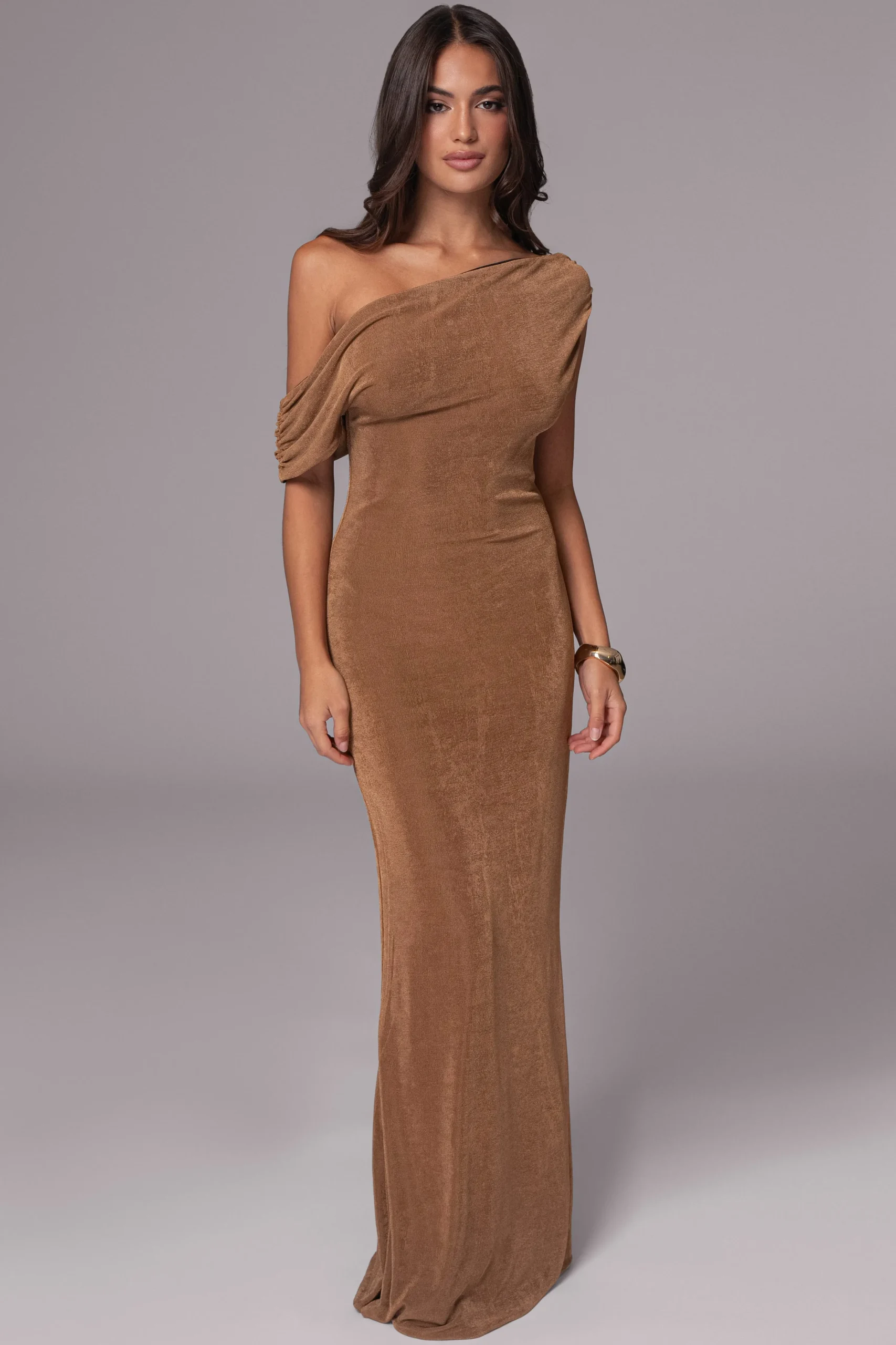 Black/Brown Classic Elegance Reversible Maxi Dress*JLUXLABEL Discount