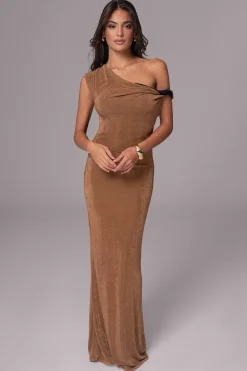 Black/Brown Classic Elegance Reversible Maxi Dress*JLUXLABEL Discount