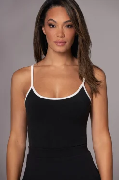 Black/Pecan Tash Reversible Cami Top*JLUXLABEL Best