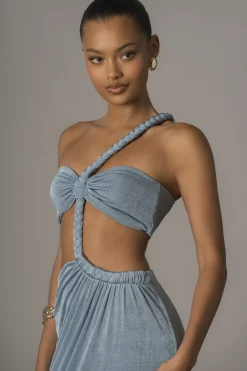 Blue Ema One Shoulder Maxi Dress*JLUXLABEL Fashion