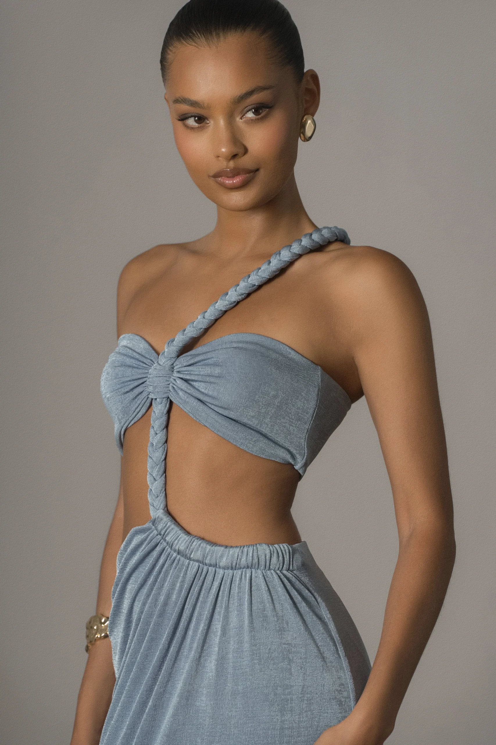 Blue Ema One Shoulder Maxi Dress*JLUXLABEL Fashion