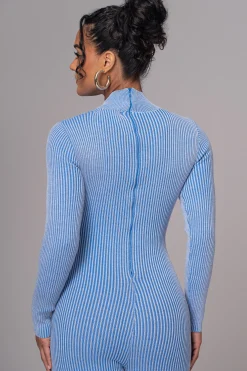 Blue In Control Stirrup Jumpsuit*JLUXLABEL Online