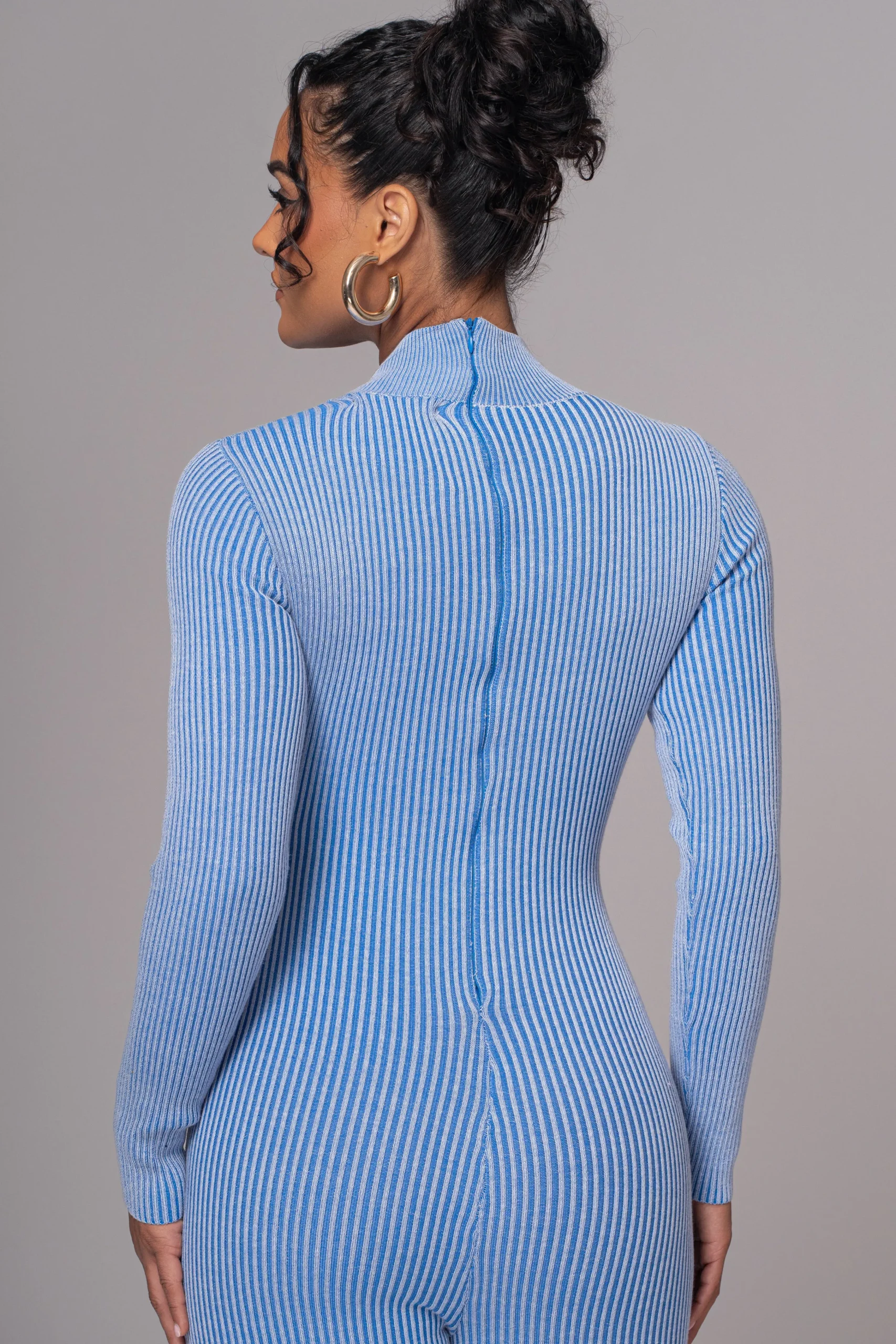 Blue In Control Stirrup Jumpsuit*JLUXLABEL Online