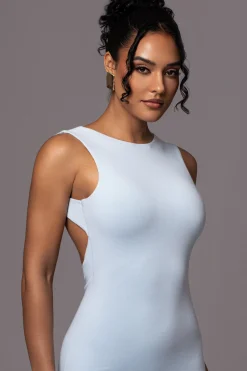 Blue JLUXBASIX FRONT AND CENTER MAXI DRESS*JLUXLABEL Sale