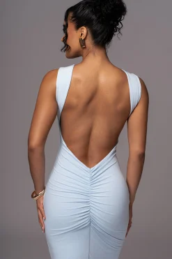 Blue JLUXBASIX FRONT AND CENTER MAXI DRESS*JLUXLABEL Sale