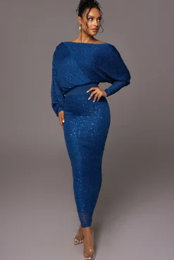 Blue Night Sky Sequin Skirt Set*JLUXLABEL Fashion