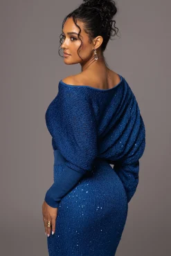 Blue Night Sky Sequin Skirt Set*JLUXLABEL Fashion