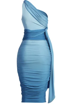 Blue Ombré Edge Of Romance Midi Dress*JLUXLABEL New