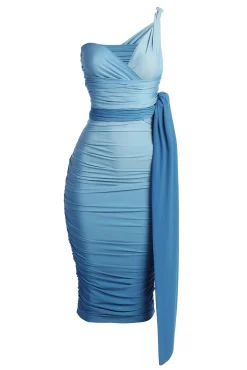 Blue Ombré Edge Of Romance Midi Dress*JLUXLABEL New