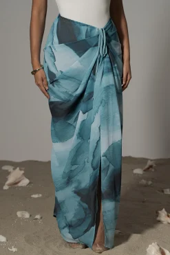 Blue Print Noelia Printed Skirt*JLUXLABEL Hot