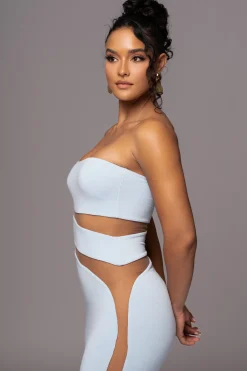 Blue Unpredictable Midi Dress*JLUXLABEL Best