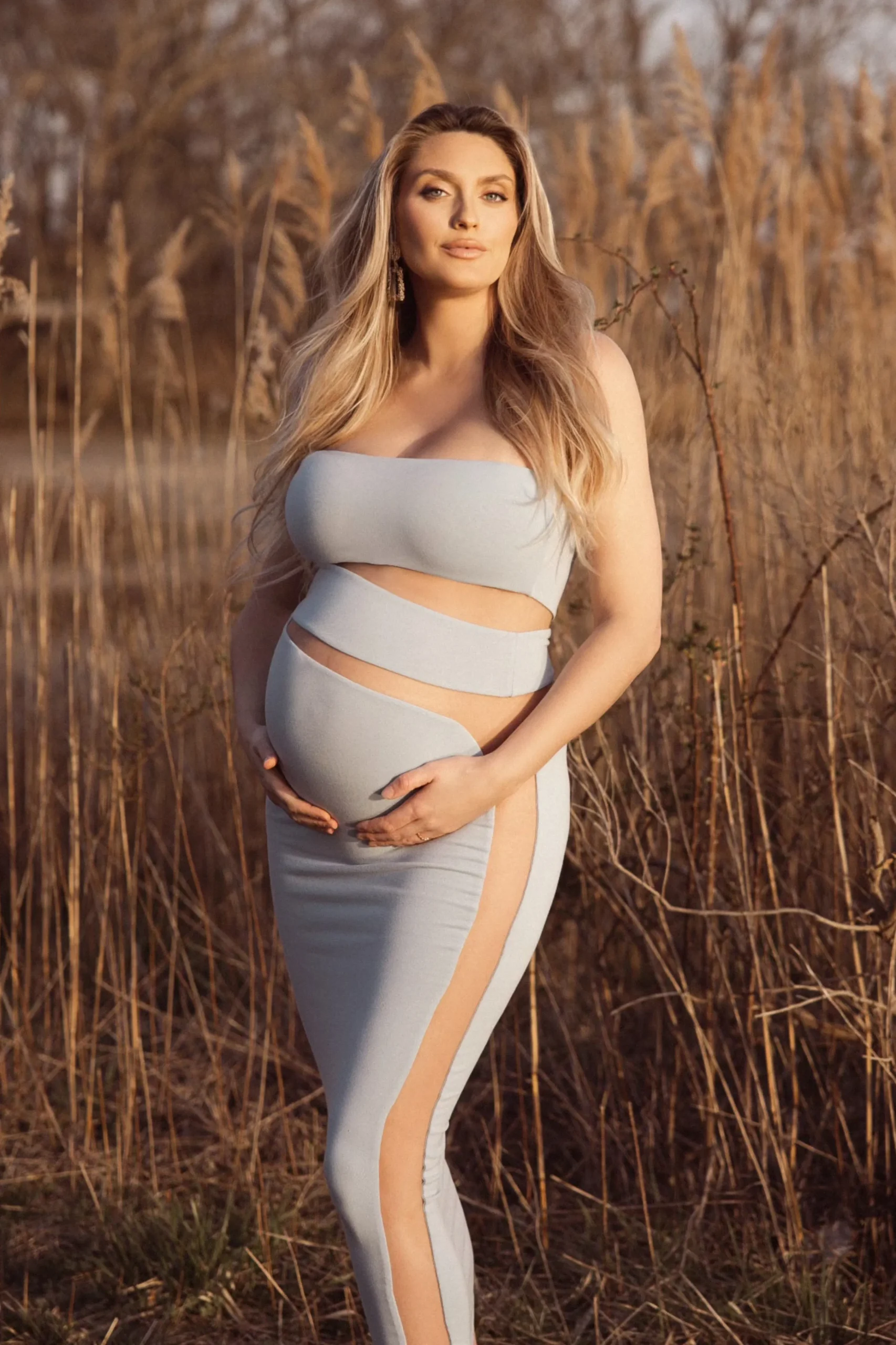 Blue Unpredictable Midi Dress*JLUXLABEL Best