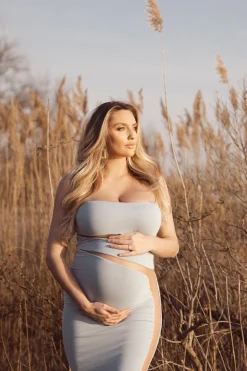 Blue Unpredictable Midi Dress*JLUXLABEL Best