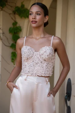 Blush Yours Truly Lace Corset*JLUXLABEL Hot